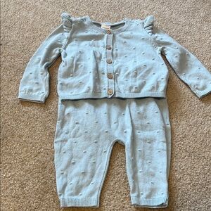 Carter's Soft Blue Baby Sweaterset